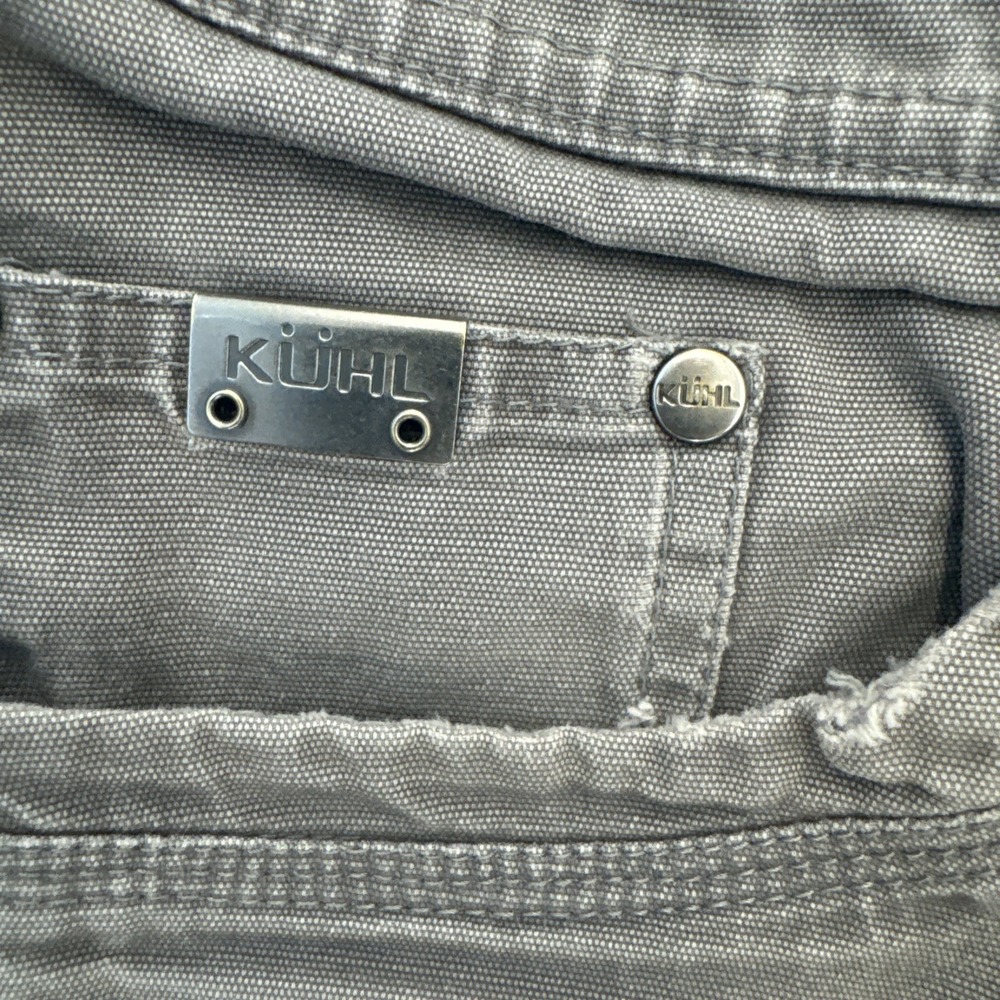 Kuhl Mens Reg Gray Linen Blend Straight Leg Cabo Pants 34x 32 - Picture 2 of 6